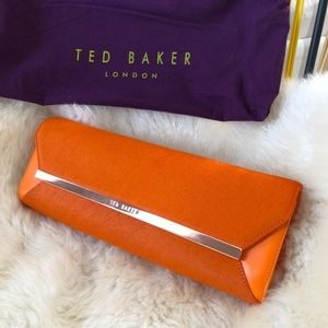 Ted Baker maxi leather clutch
